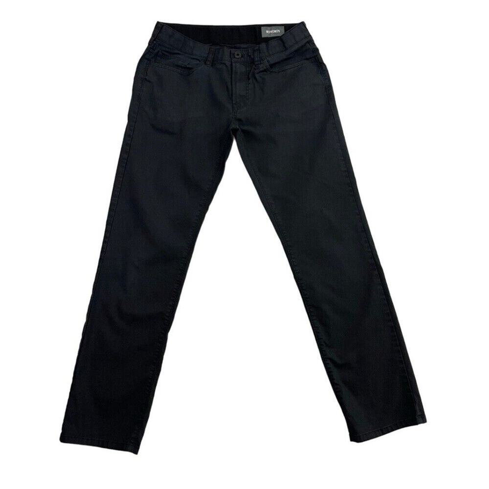 Bonobos Pants Mens 30X30 Slim Black Chino Straight Leg Casual Preppy